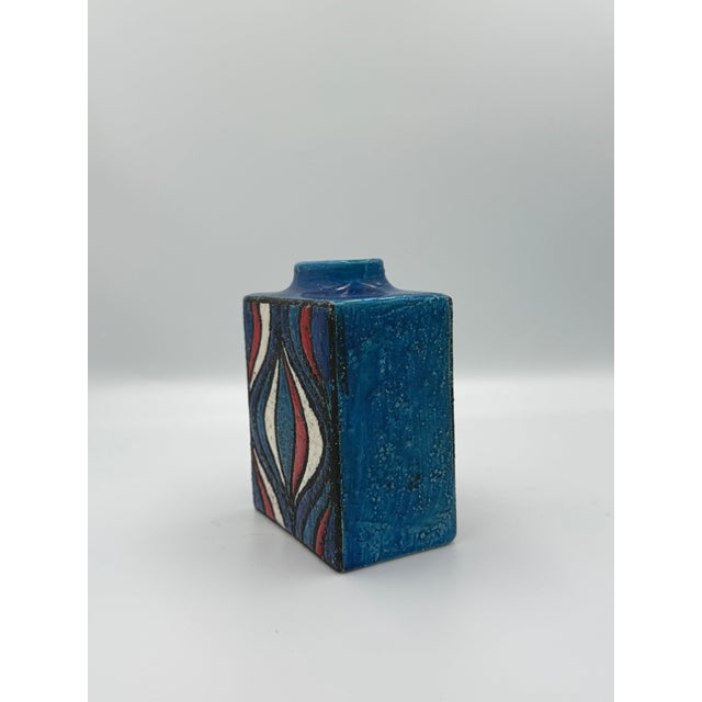 Mid-Century Modern 1960s Aldo Londi for Bitossi Italian Polychrome Onion-Pattern Vase For Sale - Image 3 of 5