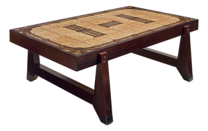 The Vintage 1970s Rosewood and Tile Coffee Table