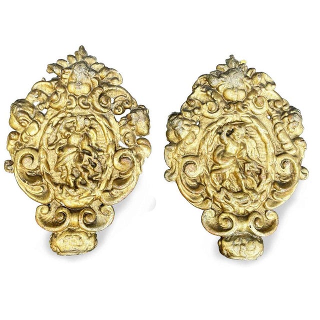 Gold Golden Friezes, Set of 2 For Sale - Image 8 of 8