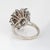 1960s 60s Opal Sapphire Diamond Ring 14k White Gold Estate Fine Cocktail Jewelry, Size 10.25 For Sale - Image 5 of 7