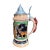 Large 2l German Stein With Hunter, Stag, and Squirrel Handle For Sale