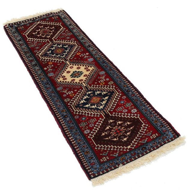 Pasargad DC Fine Hand Knotted Yalameh Runner Rug For Sale - Image 4 of 4
