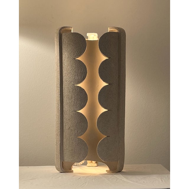 Not Yet Made - Made To Order My Stone Flower II Ceramic Table Lamp by Katia Langeard For Sale - Image 5 of 6