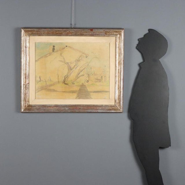 Pencil on paper, applied to canvas. Signed at the lower left. Mario Cavaglieri was a painter naturally inclined from the...