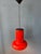 Vintage Space Age Red Cone Pendant Lamp For Sale - Image 3 of 11