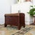 American 19th Century Wood and Waxed Canvas Shoe Shine Stool With Storage For Sale - Image 3 of 16