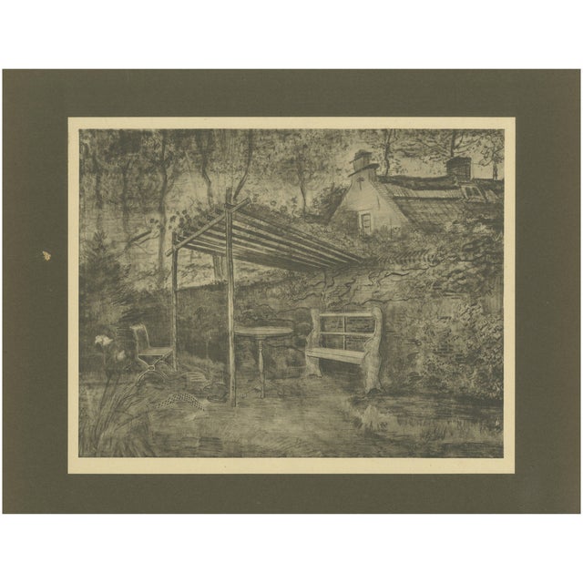 Vincent Van Gogh, Terrace of a Café with a Pergola 1928, Portfolio Print For Sale