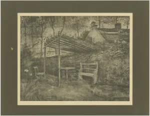 Vincent Van Gogh, Terrace of a Café with a Pergola 1928, Portfolio Print