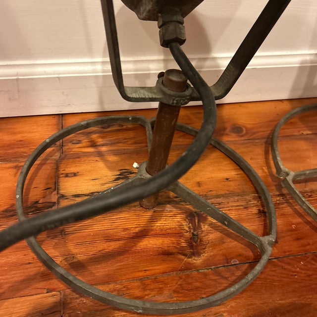 Industrial Vintage Heavy Metal Industrial Spotlights - A Pair For Sale - Image 3 of 12