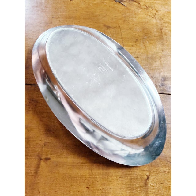 Antique Silver Plated Bread Dish From Hotel Granada in Brooklyn Ny For Sale In New York - Image 6 of 6