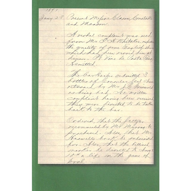 "Billiards at the Union Club 1836-2007" 2007 Bray, Michael D. For Sale - Image 4 of 18