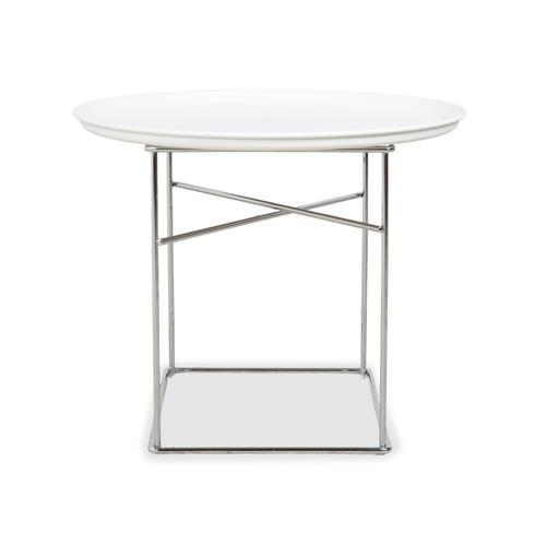 Fat-Fat Coffee Table in White Plastic and Chrome Frame by Patricia Urquiola for B&B Italia For Sale - Image 13 of 14