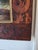 19th Century Dramatic Seascape Painting in Antique Arts & Crafts Pyrography Frame For Sale - Image 9 of 18