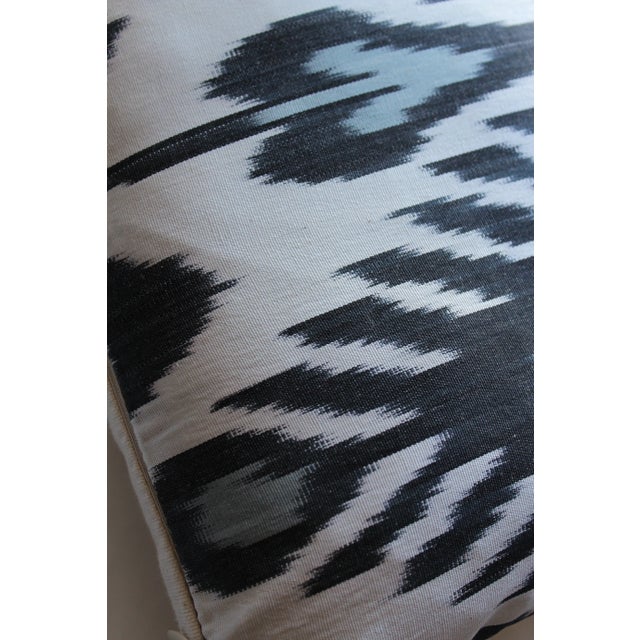 Contemporary Contemporary Silk Ikat Bohemian Throw Pillow For Sale - Image 3 of 7