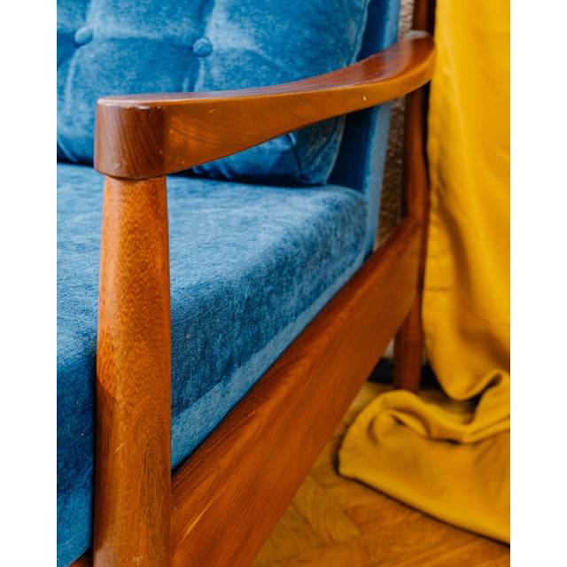 Danish Extendable Three-Seater Sofa in Teak, 1970s For Sale - Image 3 of 8