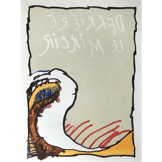 Contemporary Alechinsky Lithograph Dm6247 Derriere Le Miroir For Sale - Image 3 of 3