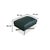 Modern Set of Green Leather Boss Armchair and Ottoman with Manual Function from Flexform For Sale - Image 3 of 18