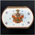 19th Century Antique Bohemian Opaline Glass Box Armorial Hand Painted Coat of Arms For Sale - Image 4 of 11