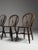 Set of 4 Windsor dining chairs. 85H x 48D x 41W cm