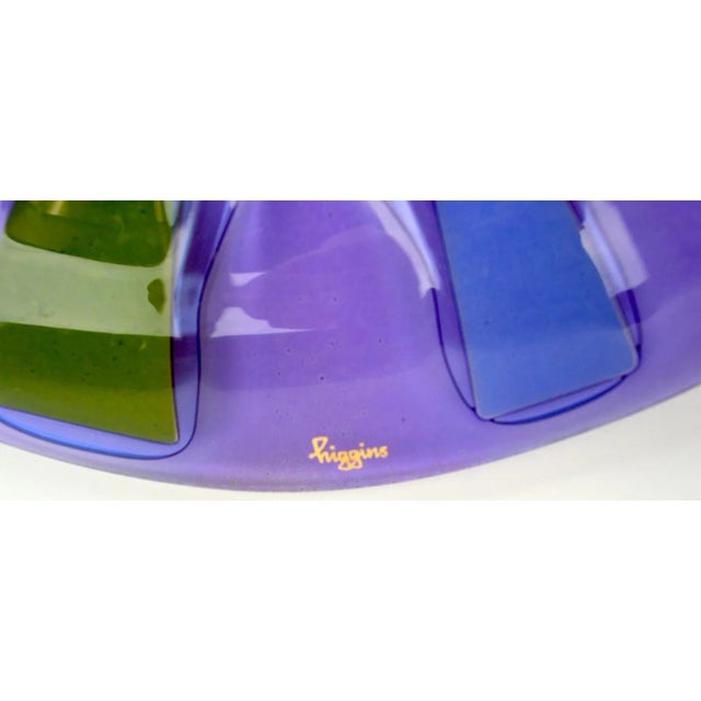 Mid 20th Century Modernist Glass Plate by Higgins For Sale - Image 5 of 10
