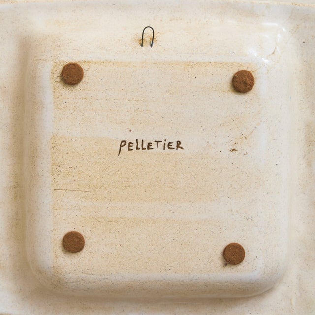 French Gilt Ceramic Tray by Georges Pelletier, 1970s For Sale - Image 9 of 9