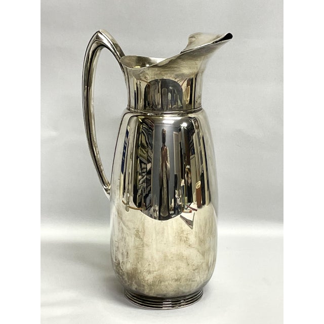 1950s Wallace Silverplate Lidded Water Pitcher For Sale - Image 5 of 10