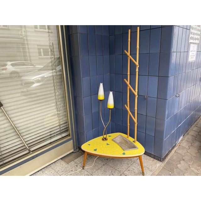 Mid-Century Modern German Floor Lamp with Flower Stand and Planter, 1950s For Sale - Image 3 of 18