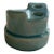 Sculptural Turquoise Crackle Glaze Ceramic Taper Candle Holder For Sale
