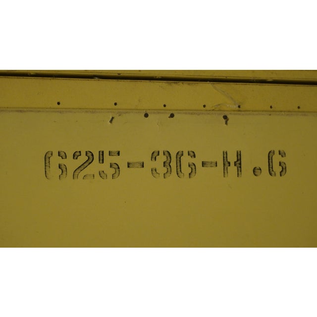 Wood High End Vintage Yellow Painted Asian Inspired Faux Bamboo 56" Tri-View Mirror 625-36 For Sale - Image 7 of 7
