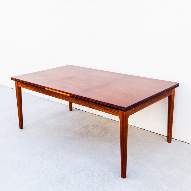 Mid-Century Modern Monumental Danish Modern Rosewood Extension Dining Table by Skovby For Sale - Image 3 of 14