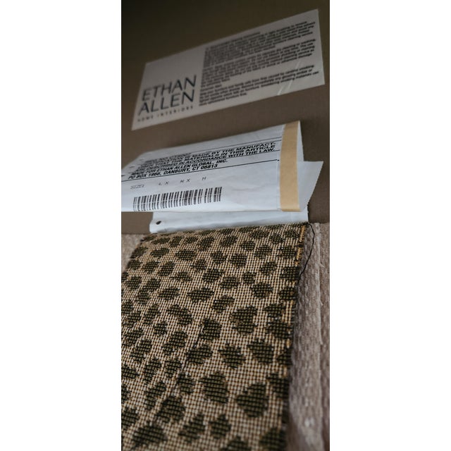 One‑of‑a‑kind custom Ethan Allen pillow trio upholstered in the coveted Jaguar Camel designer fabric. This set includes...