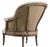 The deconstructed French barrel-back chair by Restoration Hardware Restoration Hardware celebrates the raw beauty of...