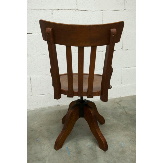 Rotating Screw Typist Office Chair from Baumann, 1930 For Sale - Image 9 of 18
