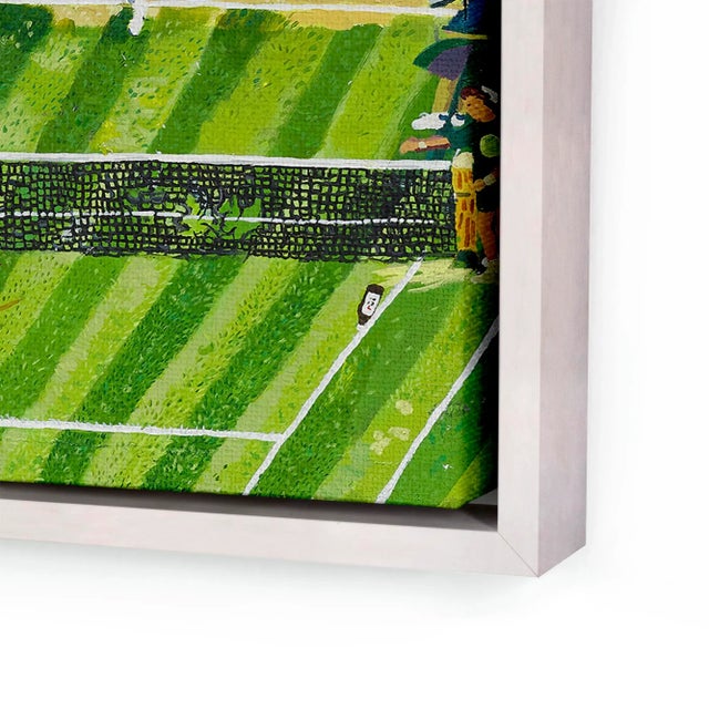 DESCRIPTION: Wimbledon by Shaun Ellison in Whitewashed Frame, Large Art Print SPECIFICATIONS: Type: Giclée Art Print on...