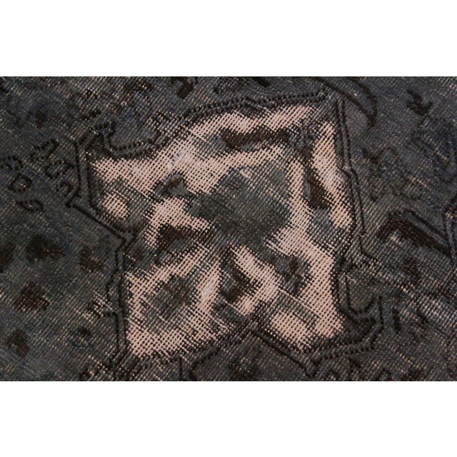 1980s Persian Vintage Gray/Tan Wool Rug - 8'2'' X 11'8'' For Sale - Image 5 of 10