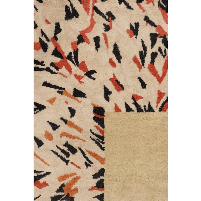 Contemporary Art Deco Style Square Wool Rug by Rug & Kilim, India For Sale In New York - Image 6 of 10