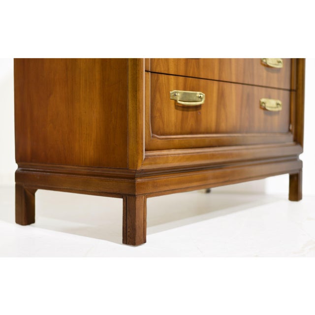 1970s Campaign Style Highboy by Henry M. Goodman Furniture For Sale - Image 10 of 15