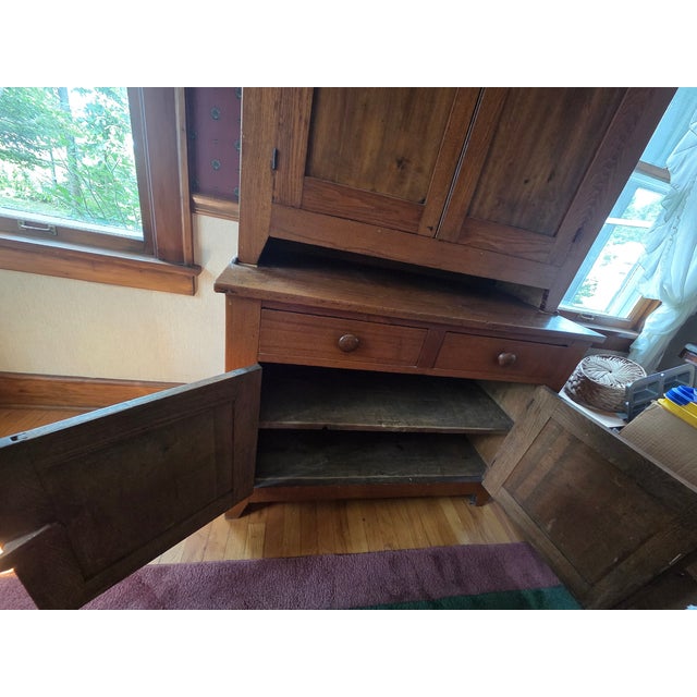 American 19th Century Step-Back Hutch For Sale - Image 3 of 11