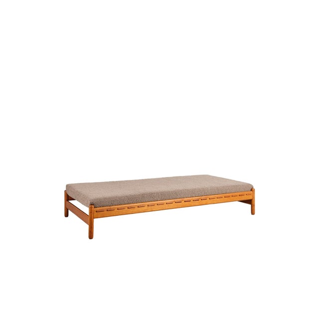 Daybed in Teak and Bouclé Upholstery, Denmark, 1960s For Sale - Image 17 of 17