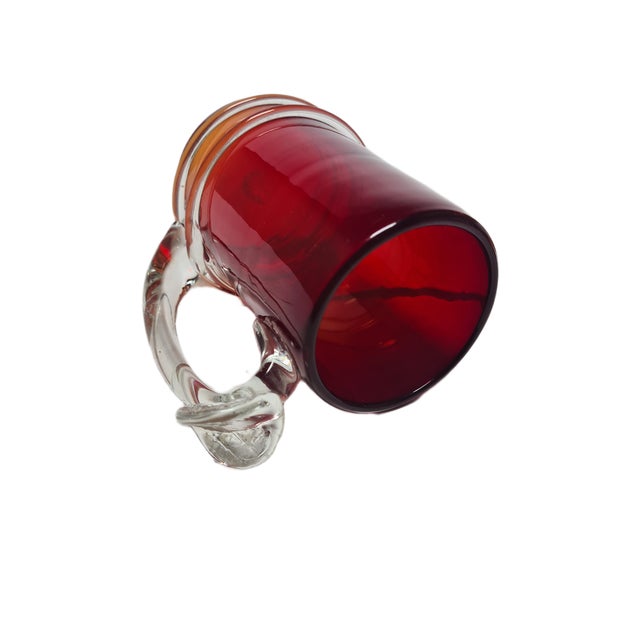 Glass Beer Cup by J. Słuczan-Orkusz for Cracow Institute for Glassworks, Poland, 1970s For Sale - Image 7 of 10