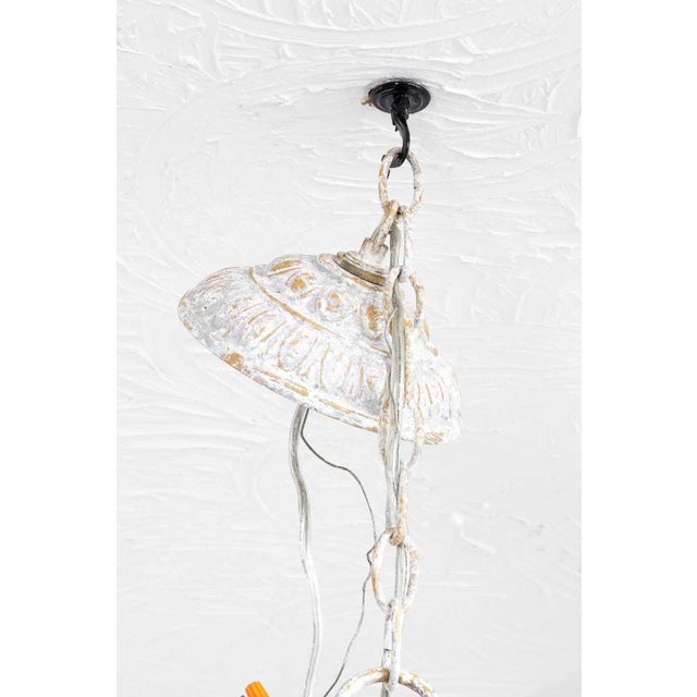 Tole Birdcage Chandelier For Sale - Image 4 of 9