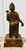 Brown Antique Bronzed Standing Buddha Statue on Stand For Sale - Image 8 of 12