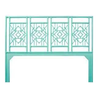 Tulum Headboard King - Turquoise For Sale