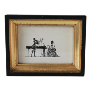 Vintage Framed Silhouette Wall Art