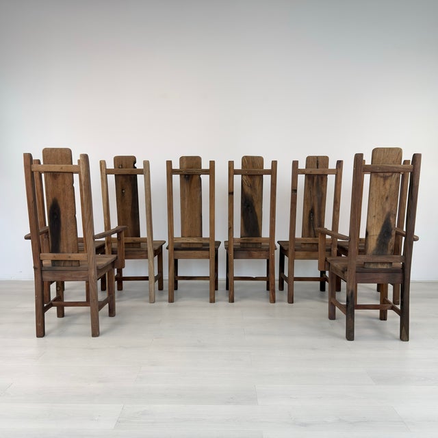 Brutalist Dining Chairs – Set of 8 For Sale In New York - Image 6 of 18