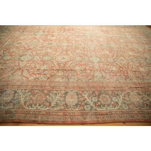 Vintage Distressed Mahal Carpet - 10'3" x 13'11" For Sale - Image 9 of 10