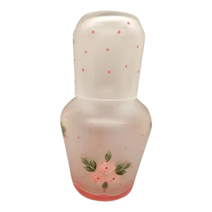 Vintage Handpainted Glass Tumble Up