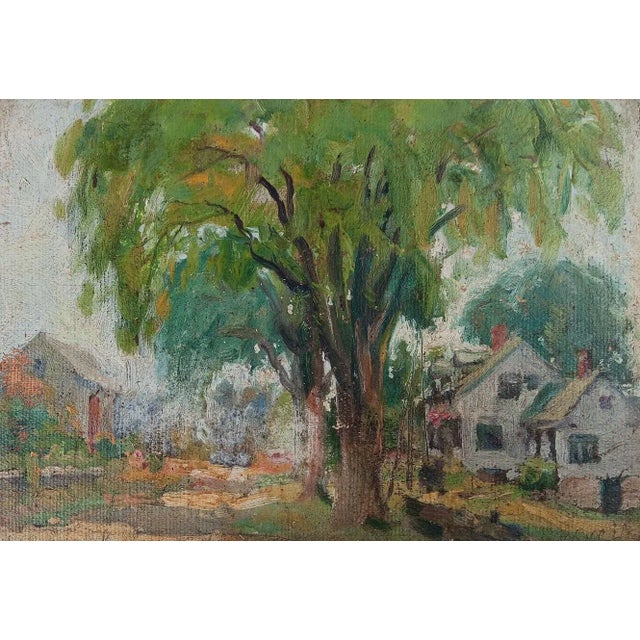 Farmhouse Vintage 1925 William Woodward Farmhouse Painting For Sale - Image 3 of 7