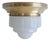 Art Deco Brass and Milk Glass Flush Mount by Franta Anyz, 1930s For Sale