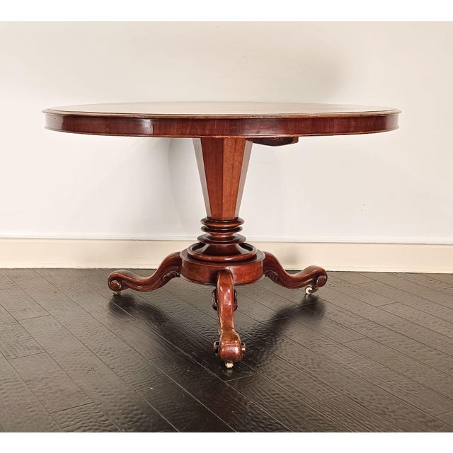 English Early 19th Century William IV Mahogany Center Table For Sale - Image 3 of 7